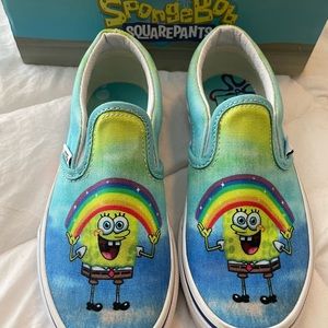 Kids Vans Classic Slip-On Spongebob shoes!